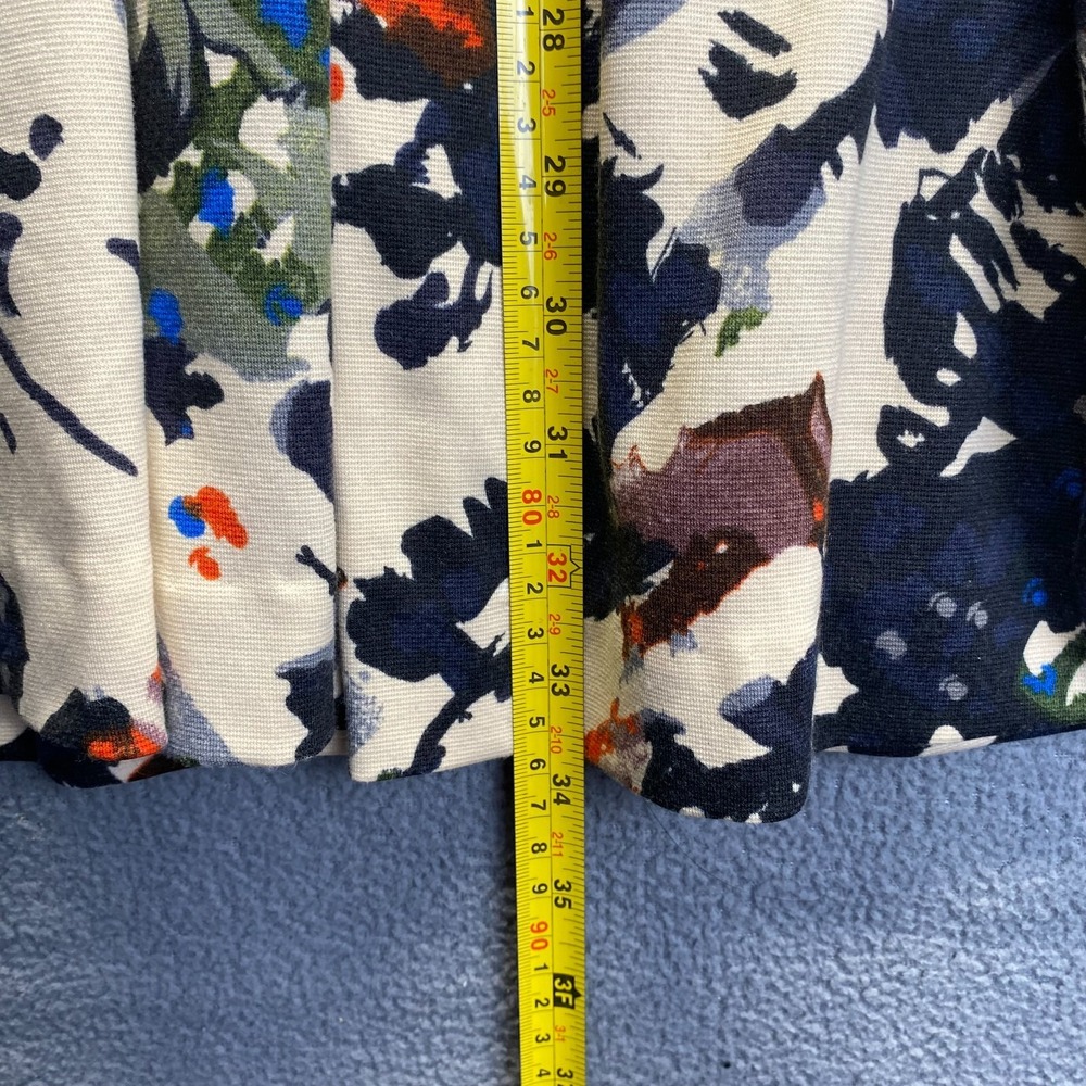 Anthropologie Maeve Fit And Flare Zip Up Pocket Stretchy Colorful Dress,Size M - Picture 8 of 15